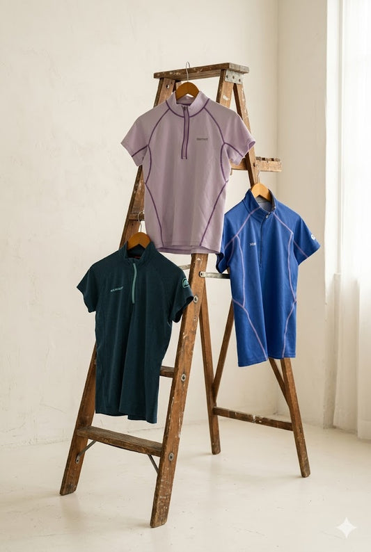 Marmot & Mammut Half Zip Short Sleeve T-Shirt x3点