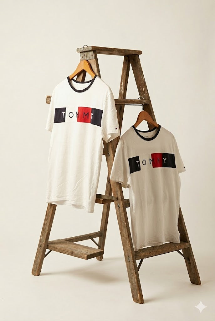Tommy Hilfiger Big Logo White T-Shirt x2点