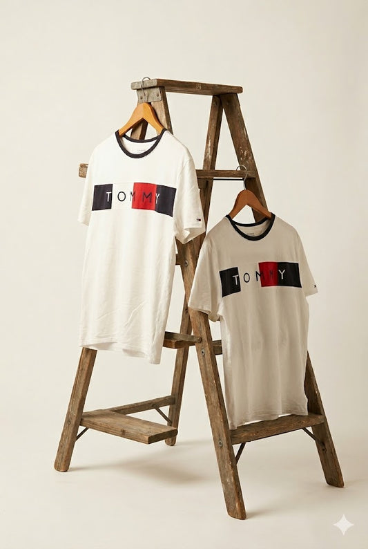 Tommy Hilfiger Big Logo White T-Shirt x2点
