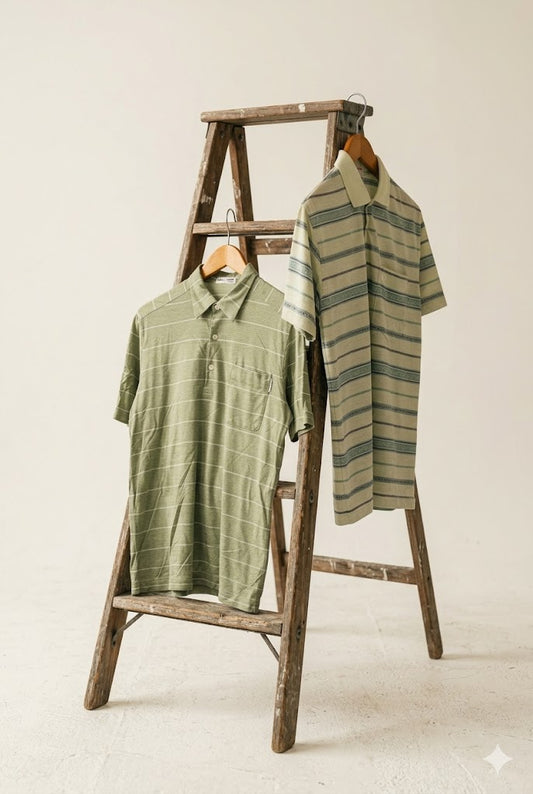 Pierre Cardin Striped Short Sleeve Polo Shirt x2点