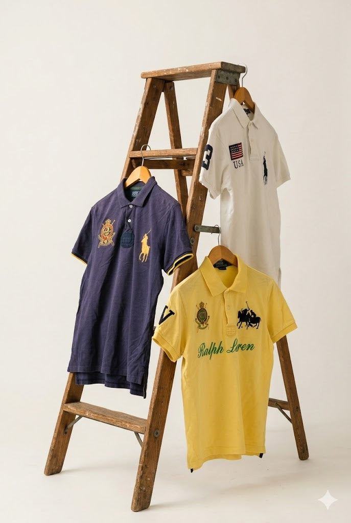 90-00's  Polo Ralph Lauren Big Pony Embroidered Short Sleeve Polo Shirt x3点