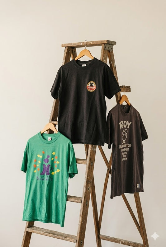 90's Made In USA Company & Events Print T-Shirt x3点