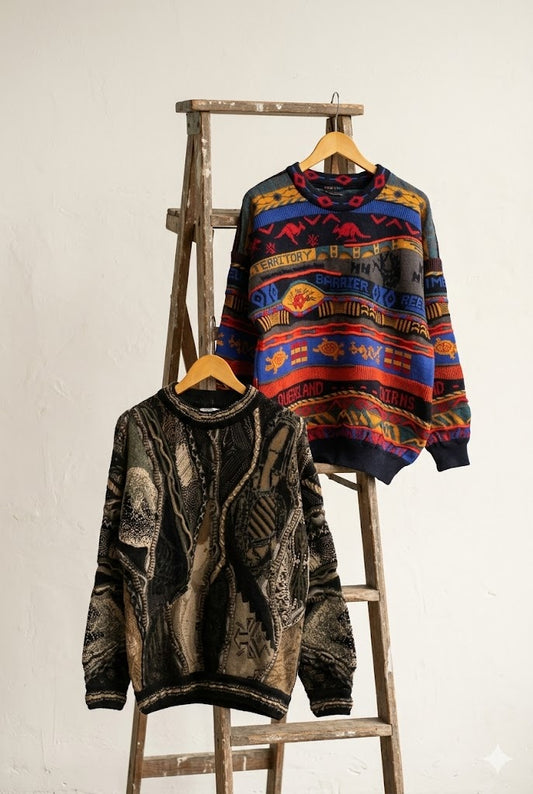 Made In Australia Men's Vintage 3D Knitwear x3点