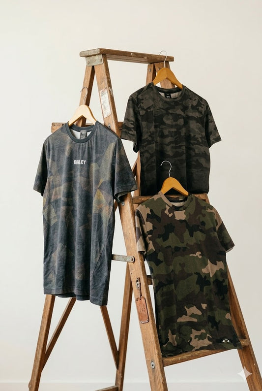 00's Oakley Y2K Camouflage Design T-Shirt x3点
