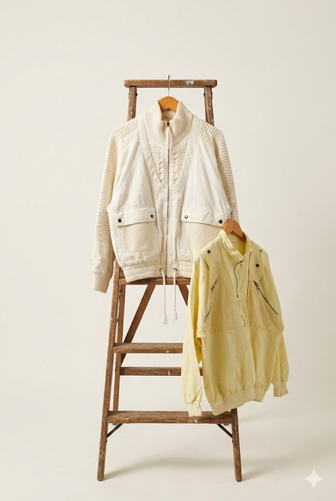 Men's Vintage Switching Zip Jacket x2点