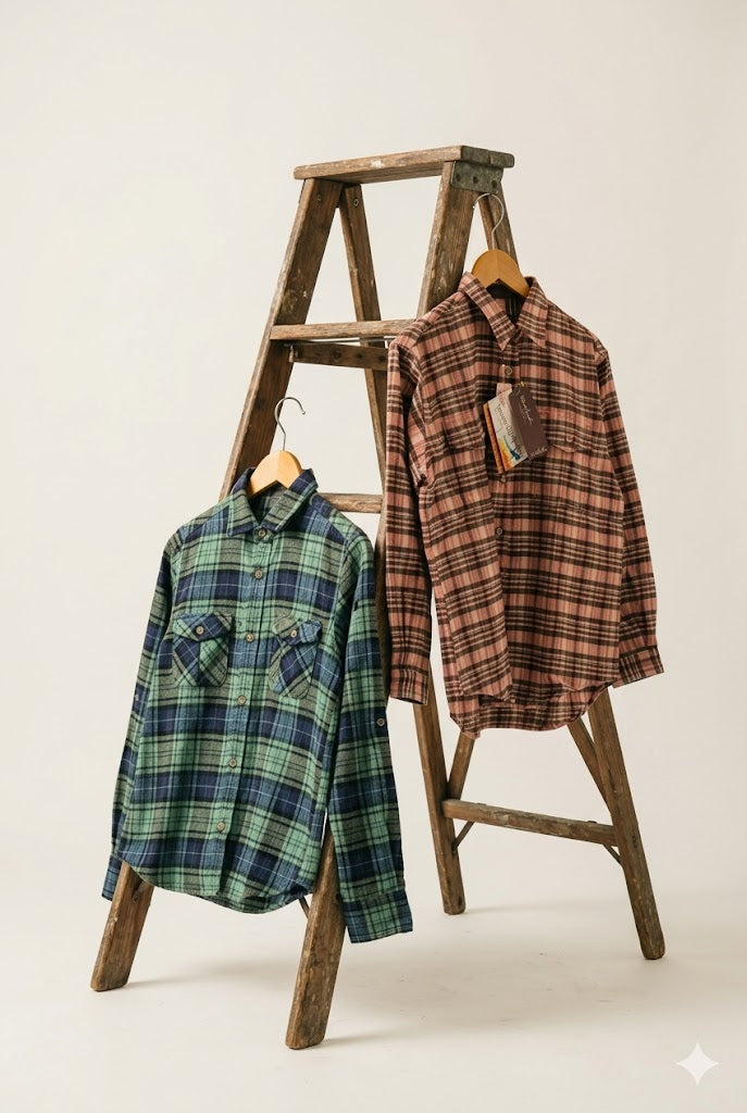 Women's Outdoor Brand Flannel Check Shirt x2点