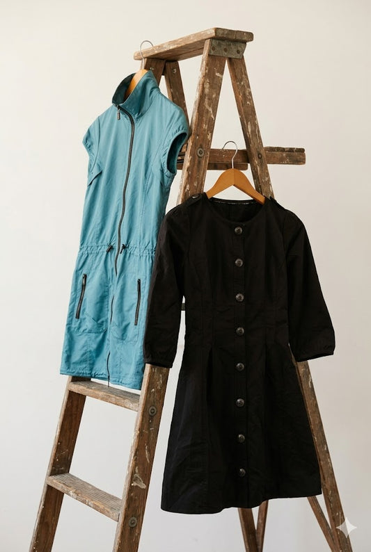 Burberry Zip & Button One Piece x2点
