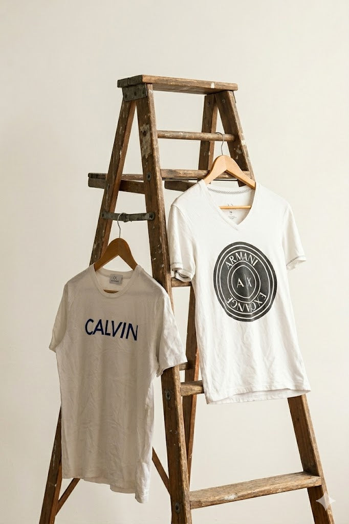 Armani & Calvin Klein Print T-Shirt x2点