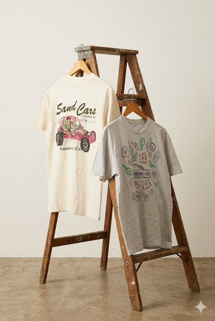 Made In USA Vintage Hanes Beefy Print T-Shirt x2点