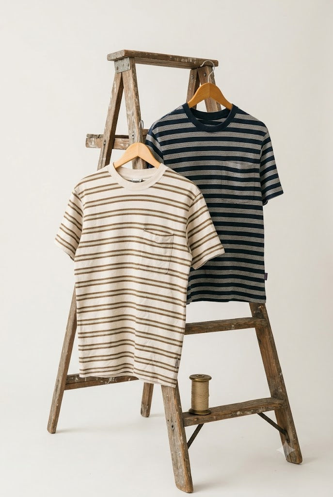 Columbia & Patagonia Stripe Short Sleeve T-Shirt x2点