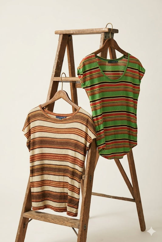 Ralph Lauren Multicolor Stripe T-Shirt x2点