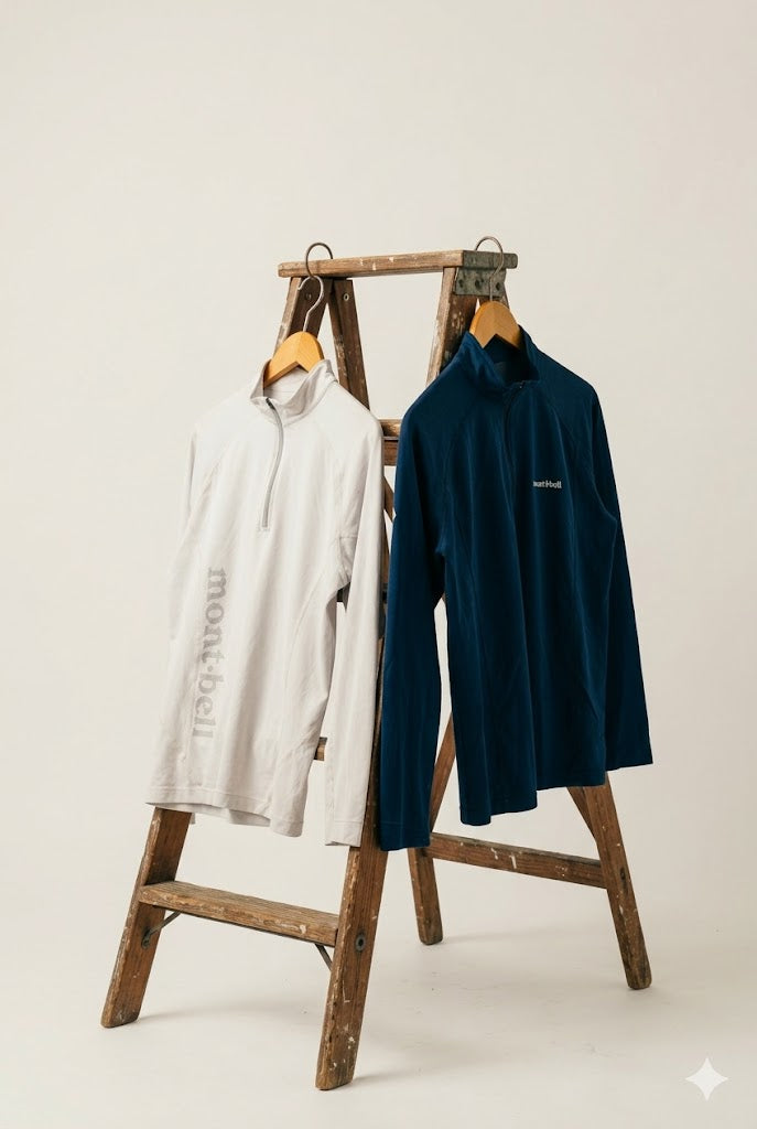 mont-bell Half-Zip Long-Sleeve T-Shirt x2点
