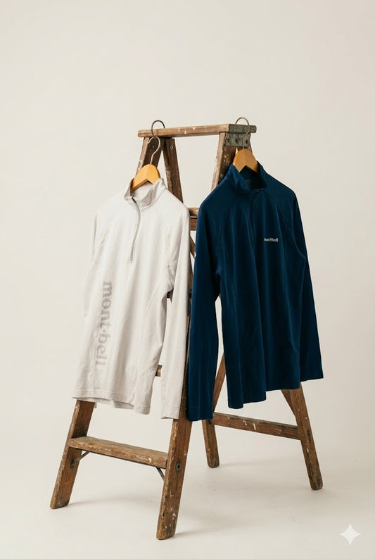 mont-bell Half-Zip Long-Sleeve T-Shirt x2点