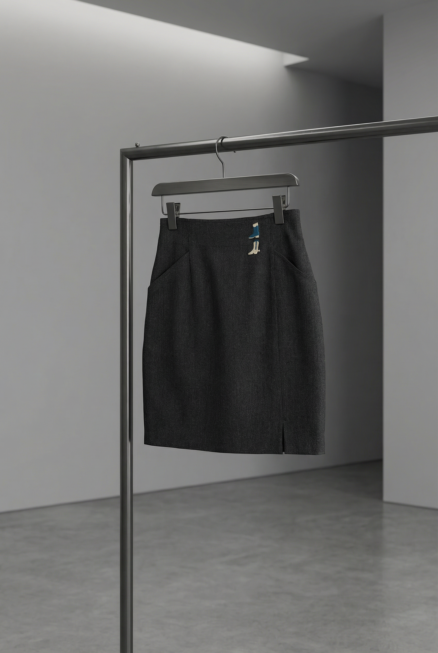 Made In Italy Vintage Gray Wool Skirt x2点