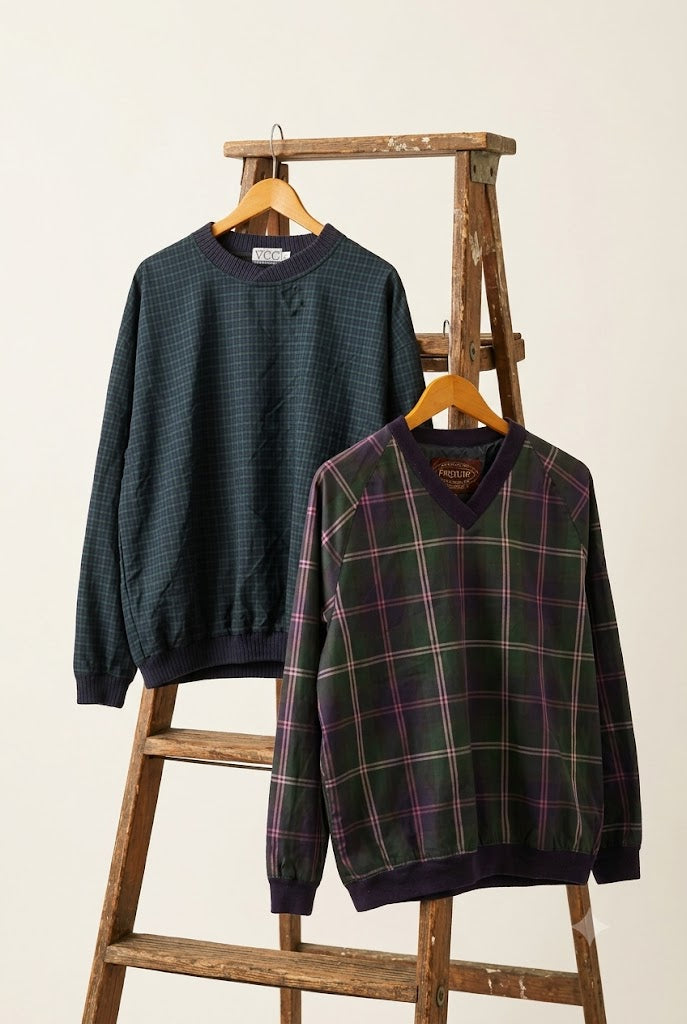 Made In USA & Portugal Vintage Pullover Wind Shirt x2点