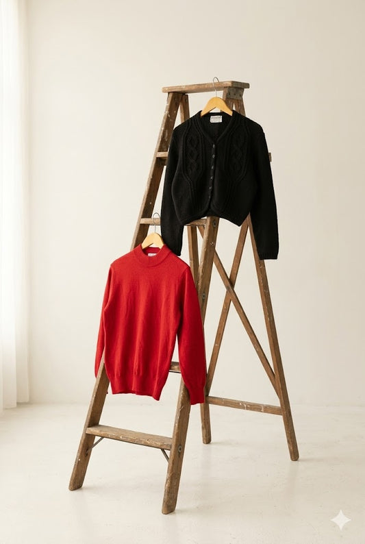 Made In UK JAGER Women's Knit Sweater x2点