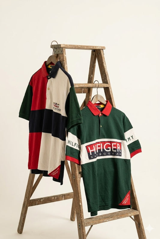 90's Made In USA Tommy Hilfiger Vintage Short Sleeve Polo Shirt x2点