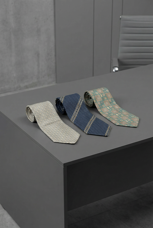 Baroque Print Tie x3点