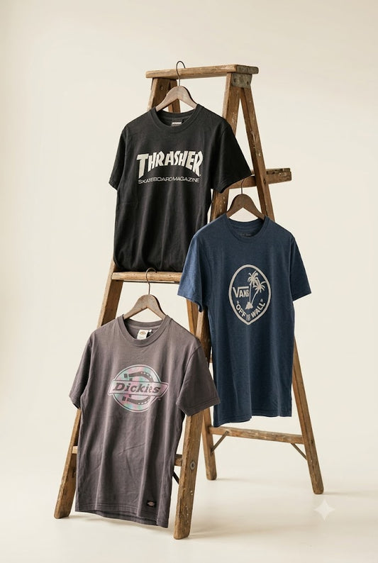 Street Brand Logo Print T-Shirt x3点