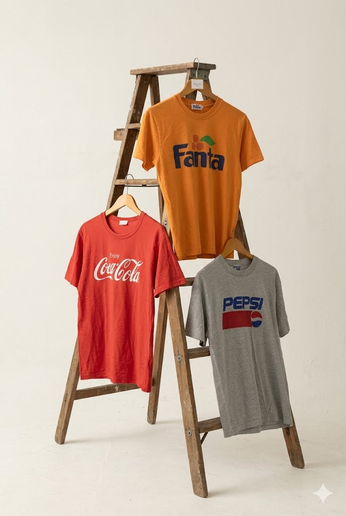 90's Men's Vintage Beverage Manufacturer Print T-Shirt x4点