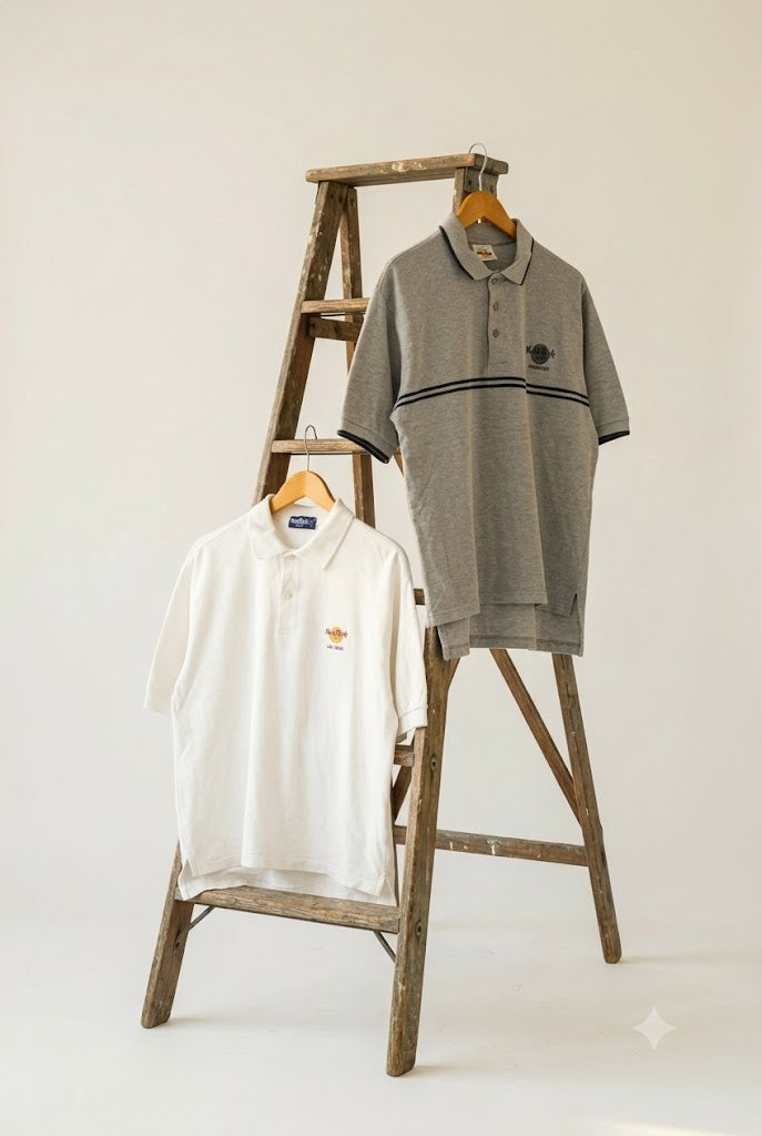 90's Made In USA Hard Rock Cafe Honolulu & Las Vegas Polo Shirt x2点