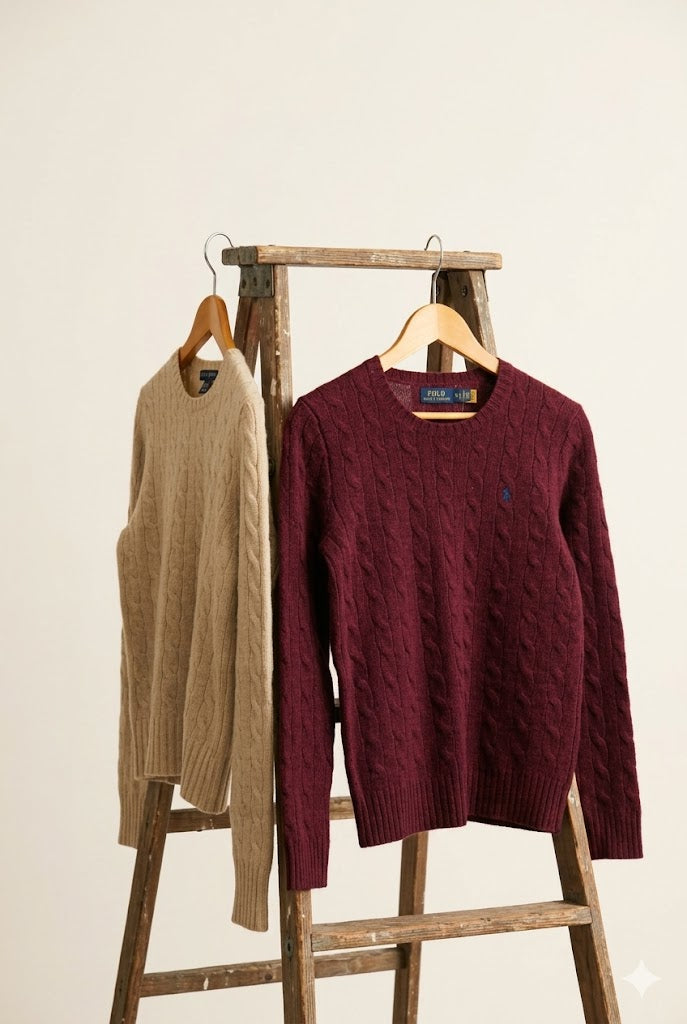 Ralph Lauren Cable Knit Sweater x3点