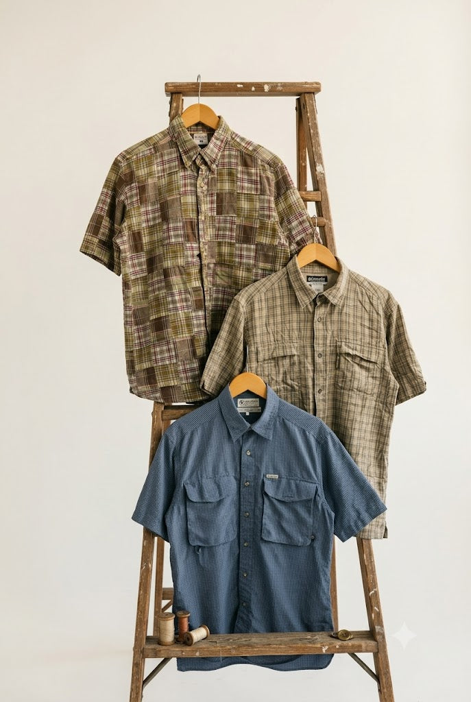 Columbia Check Short Sleeve Shirt x4点