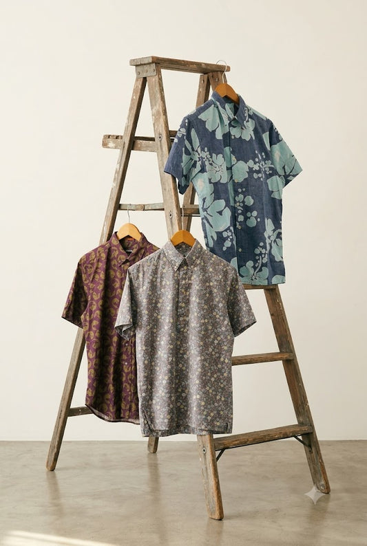 90's Made In USA Reyn Spooner Design Short Sleeve Shirt x3点
