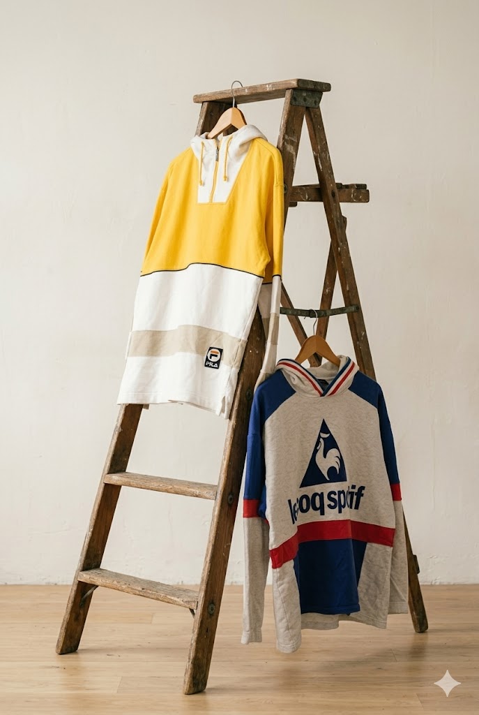 90's FILA & Le Coq Vintage Hoodie x2点