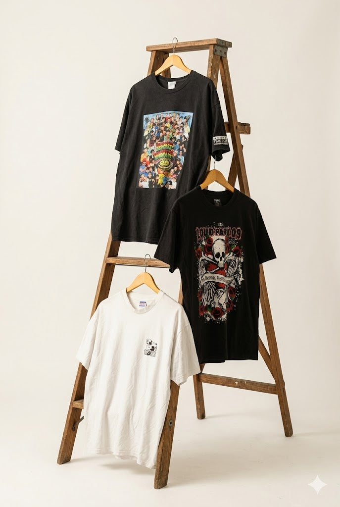 Music Festival Printed T-Shirt x3点