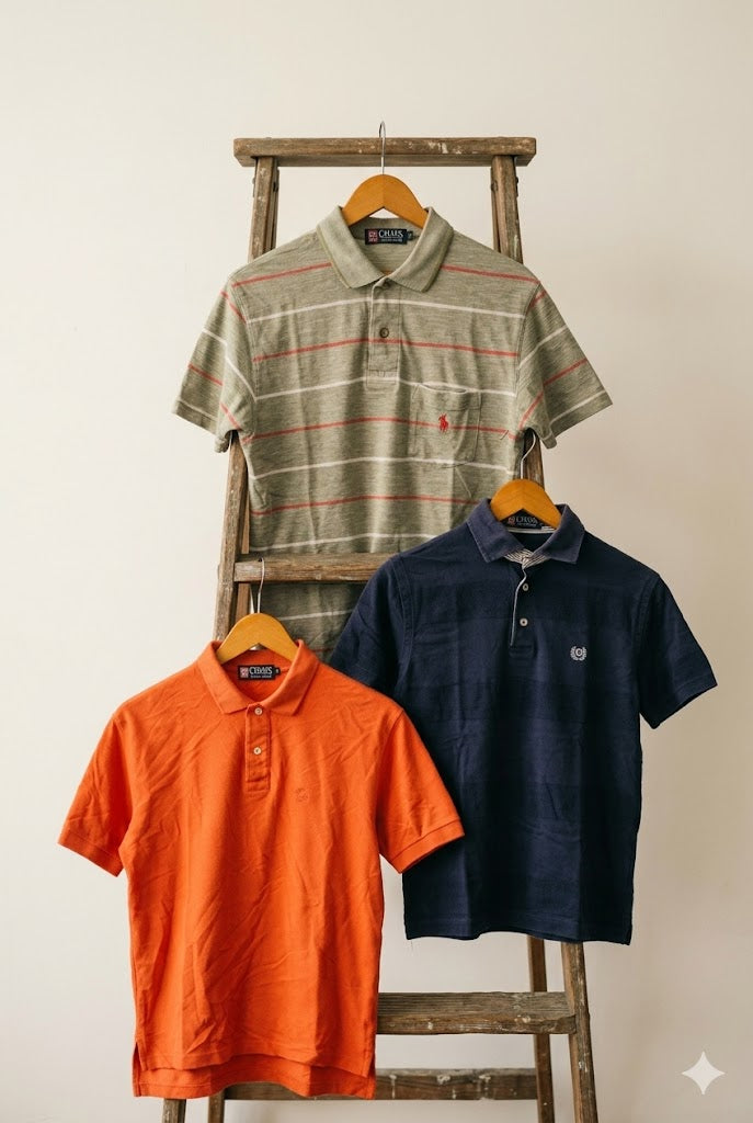 90's CHAPS Ralph Lauren Short Sleeve Polo Shirt x3点