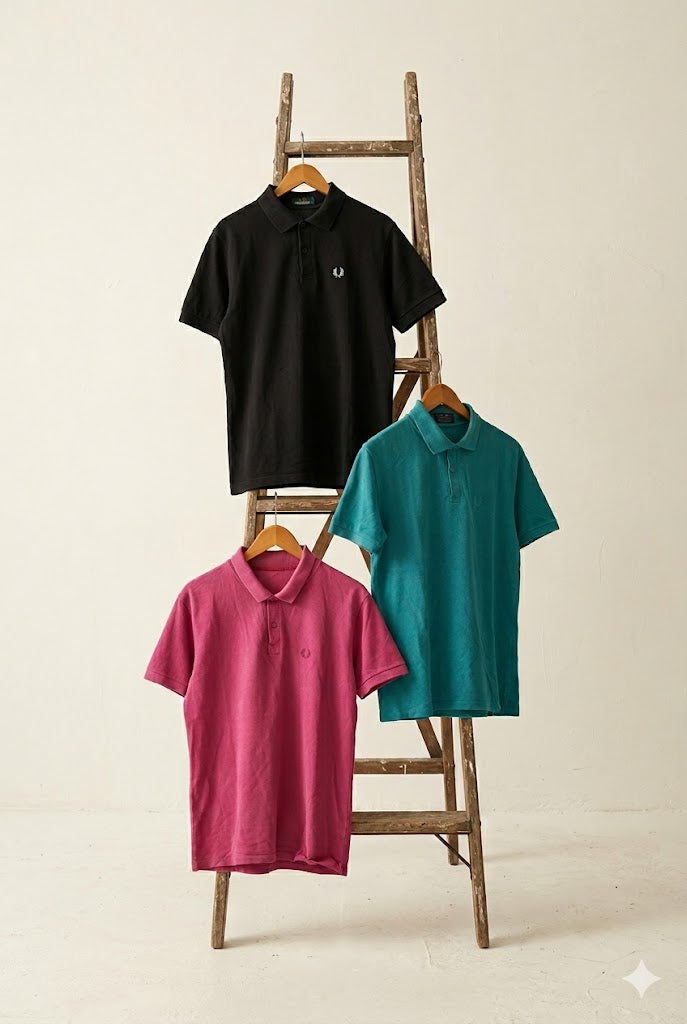 80-90's Made In UK FRED PERRY Short Sleeve Polo Shirt x3点