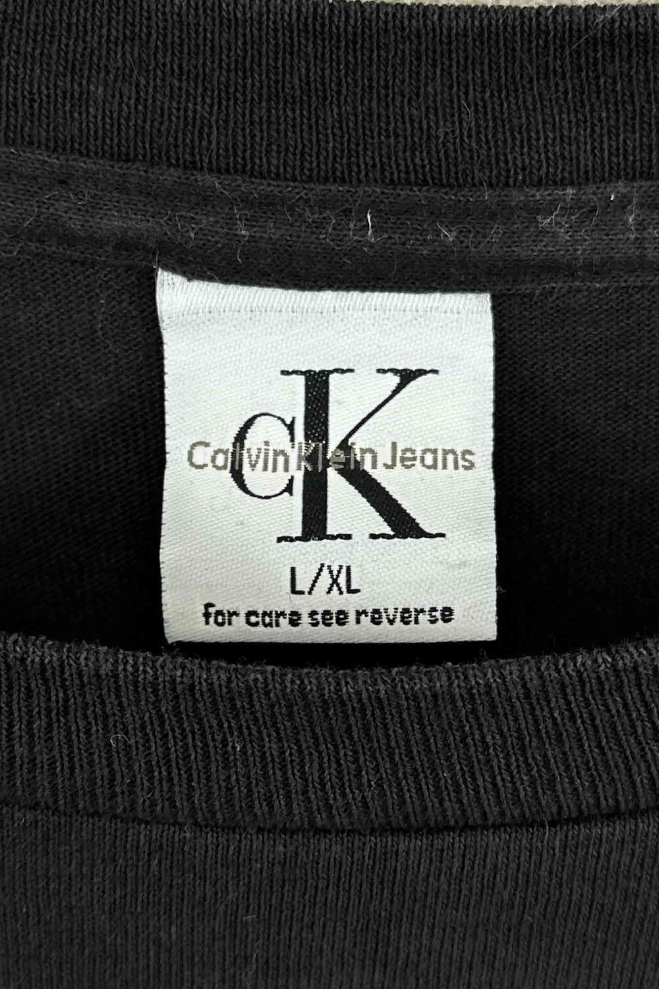 美国制造 Calvin Klein Jeans 黑色 T 恤