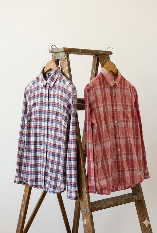 The North Face Check Long-Sleeve Shirt x2点