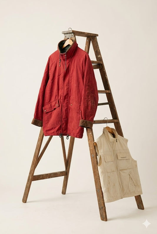 90's Timberland Mountain Jacket & Vest x2点