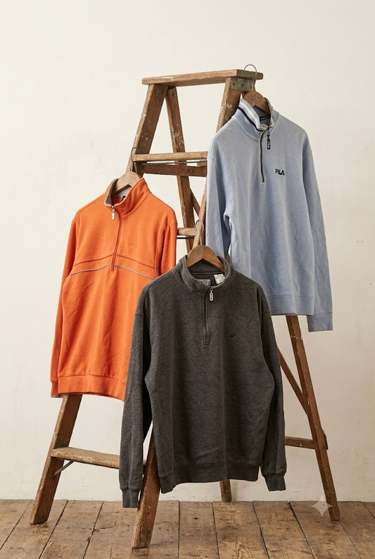 90-00's FILA Half-Zip Sweatshirt x3点