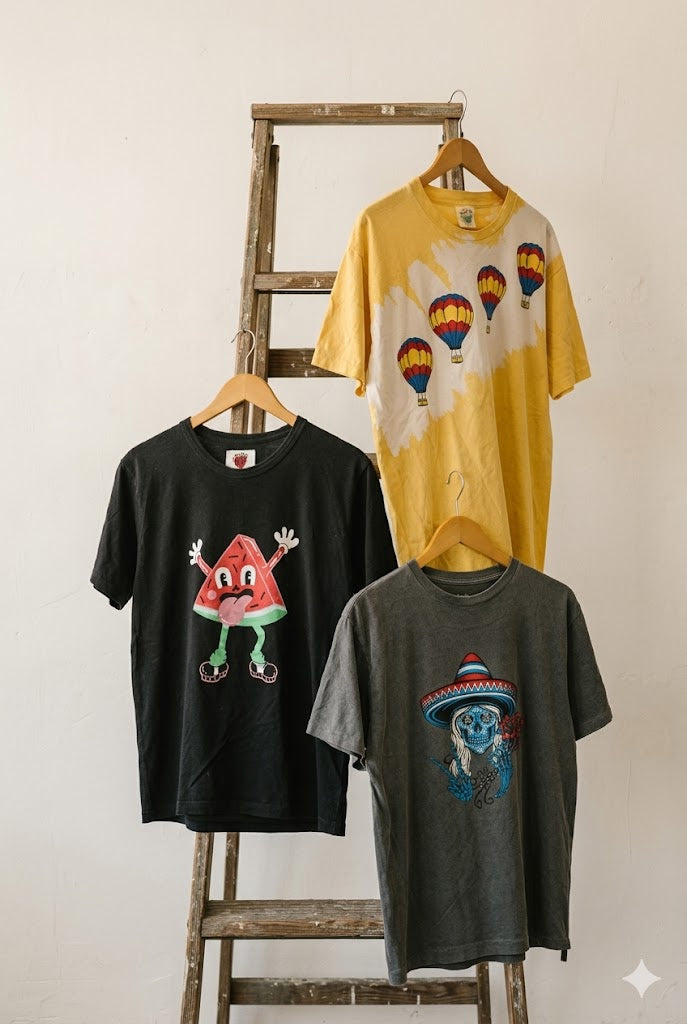 90's Vintage Single Stitch Print T-Shirt x3点
