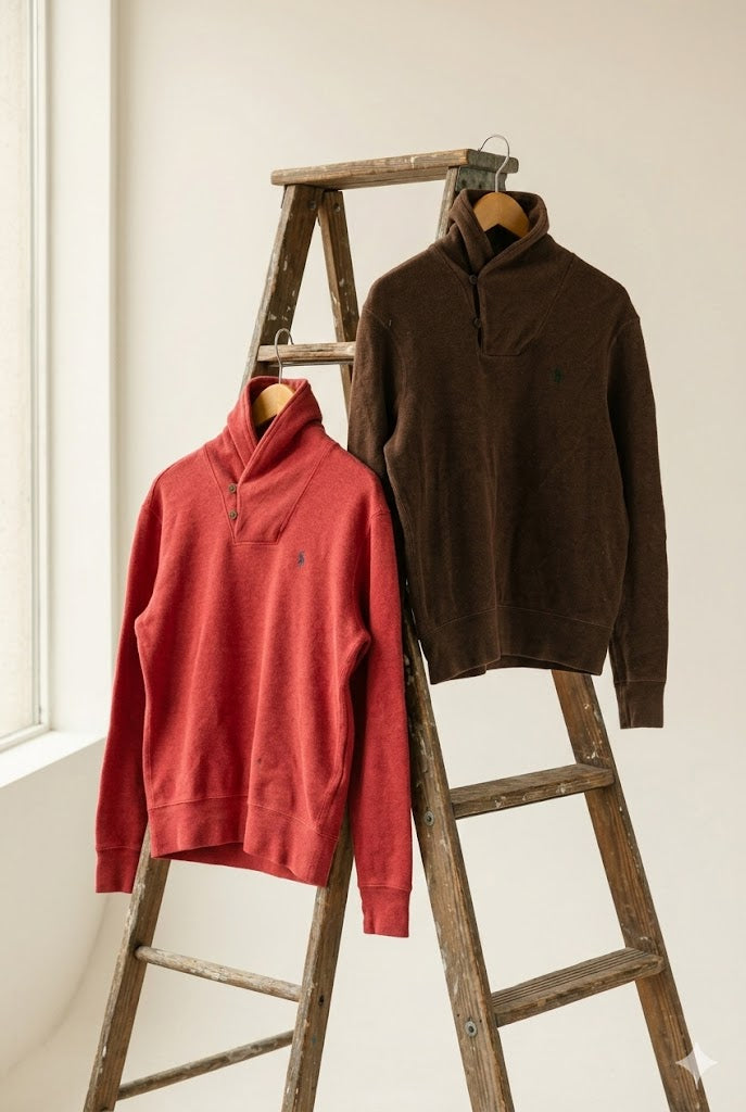 Men's Polo Ralph Lauren Shawl Collar Pullover x2点