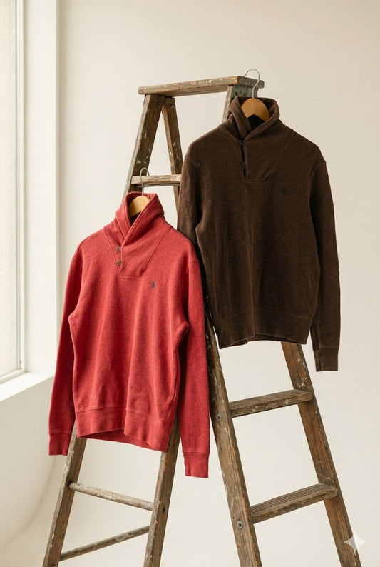 Men's Polo Ralph Lauren Shawl Collar Pullover x2点