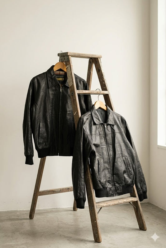 90's Men's Vintage A-2 Type Leather Bomber Jacket x2点