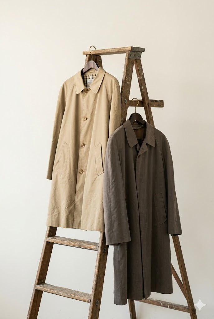 LANVIN & Aquascutum Balmacaan Coat x2点