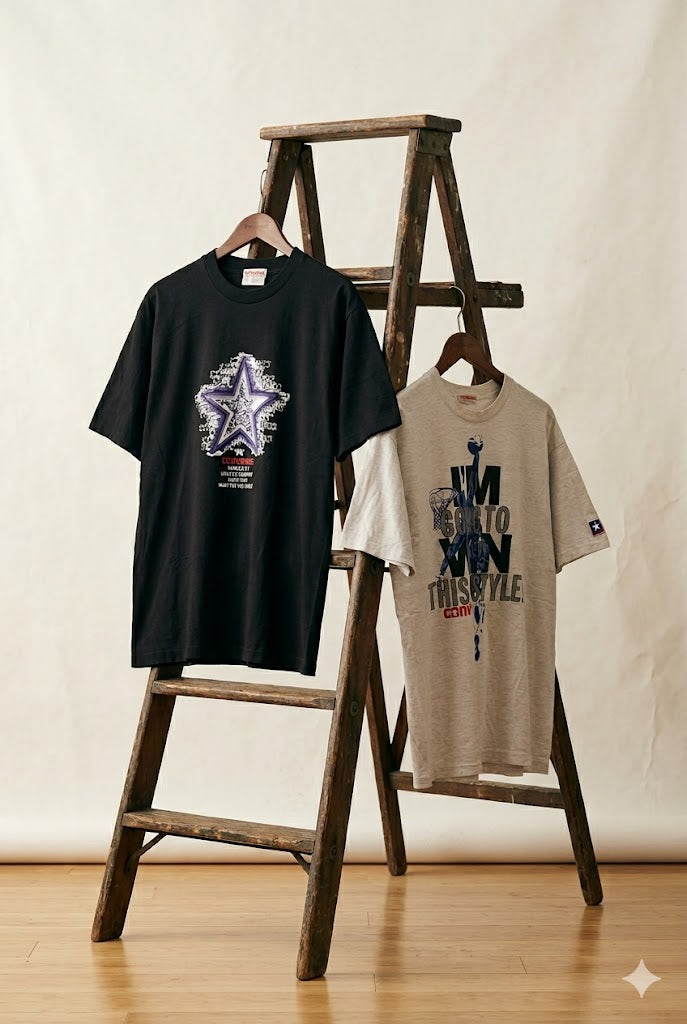 90's Converse Print T-Shirt x2点
