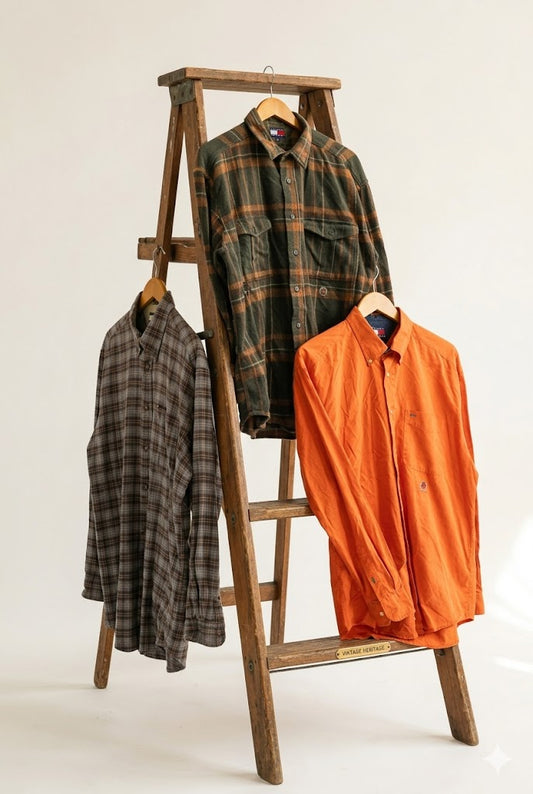 90's Old Tommy Hilfiger Long Sleeve Shirt x3点