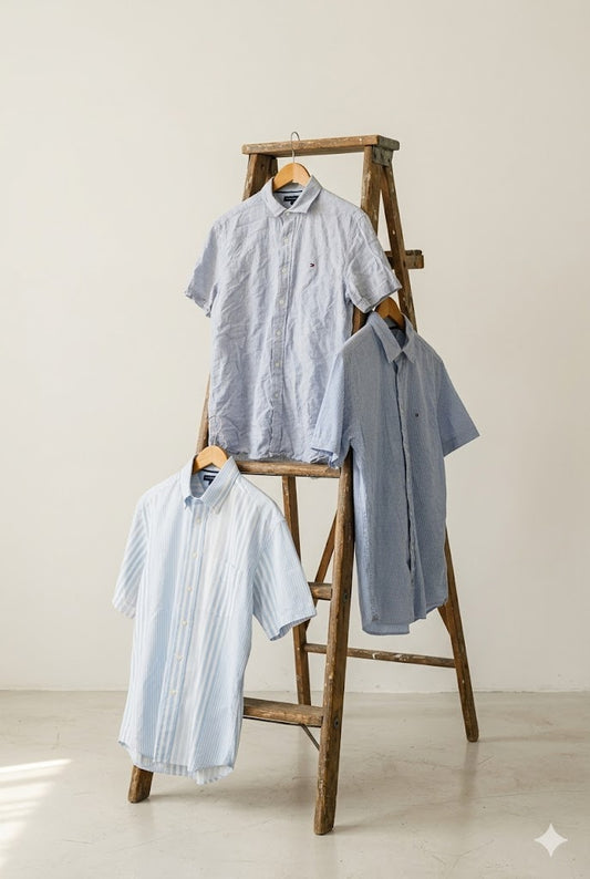 Tommy Hilfiger Stripe Short Sleeve Shirt x3点
