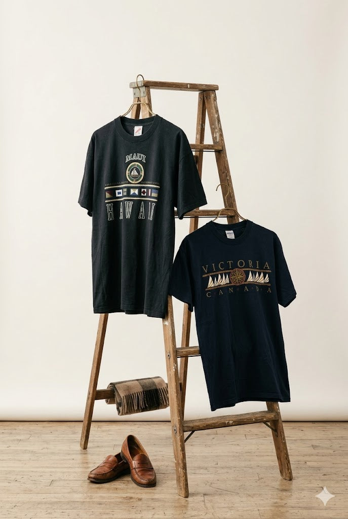 Made In USA & Mexico Vintage Souvenir Design T-Shirt x2点
