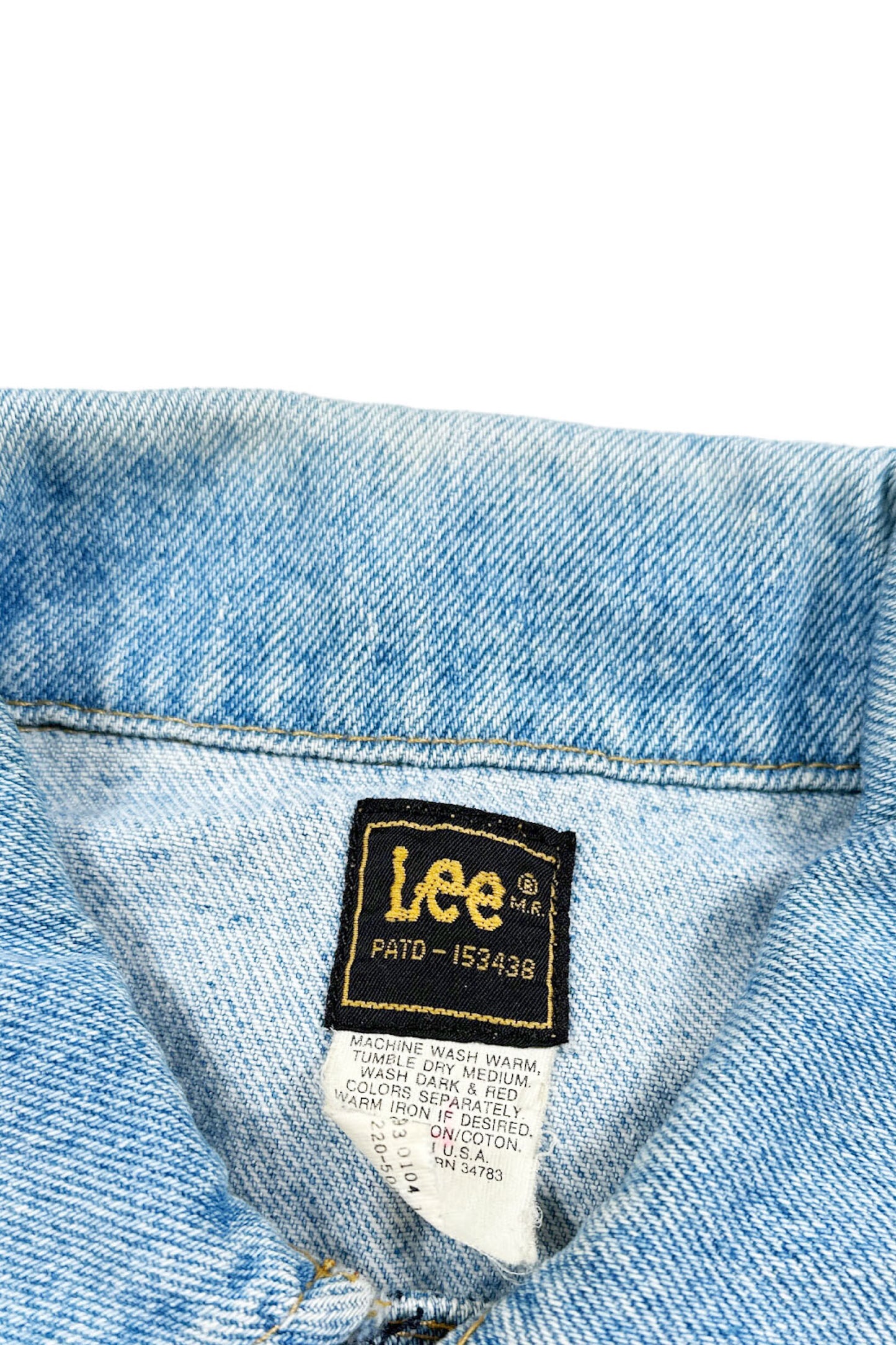 80‘s Made in USA Lee PATD-153438 denim jacket