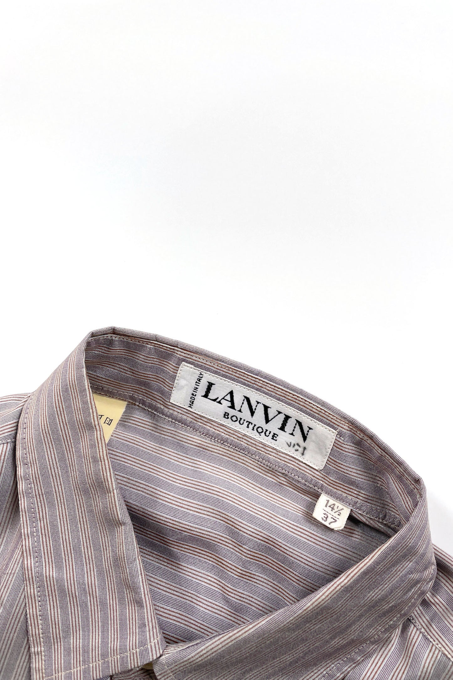 90's Made in ITALY LANVIN silk stripe shirt