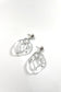 Vintage clear pierce - delicate brilliance and timeless beauty 