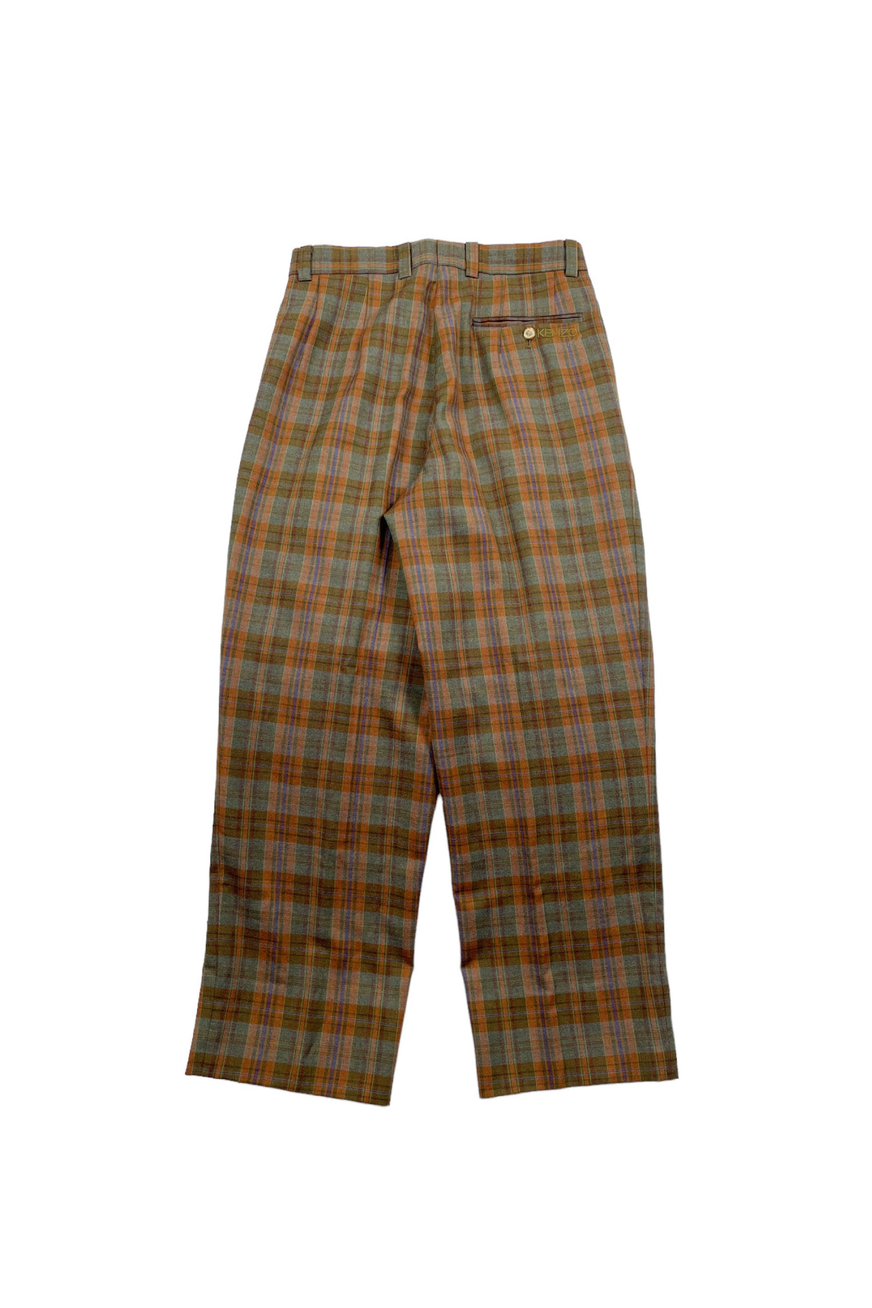 90's KENZO GOLF wool check pants