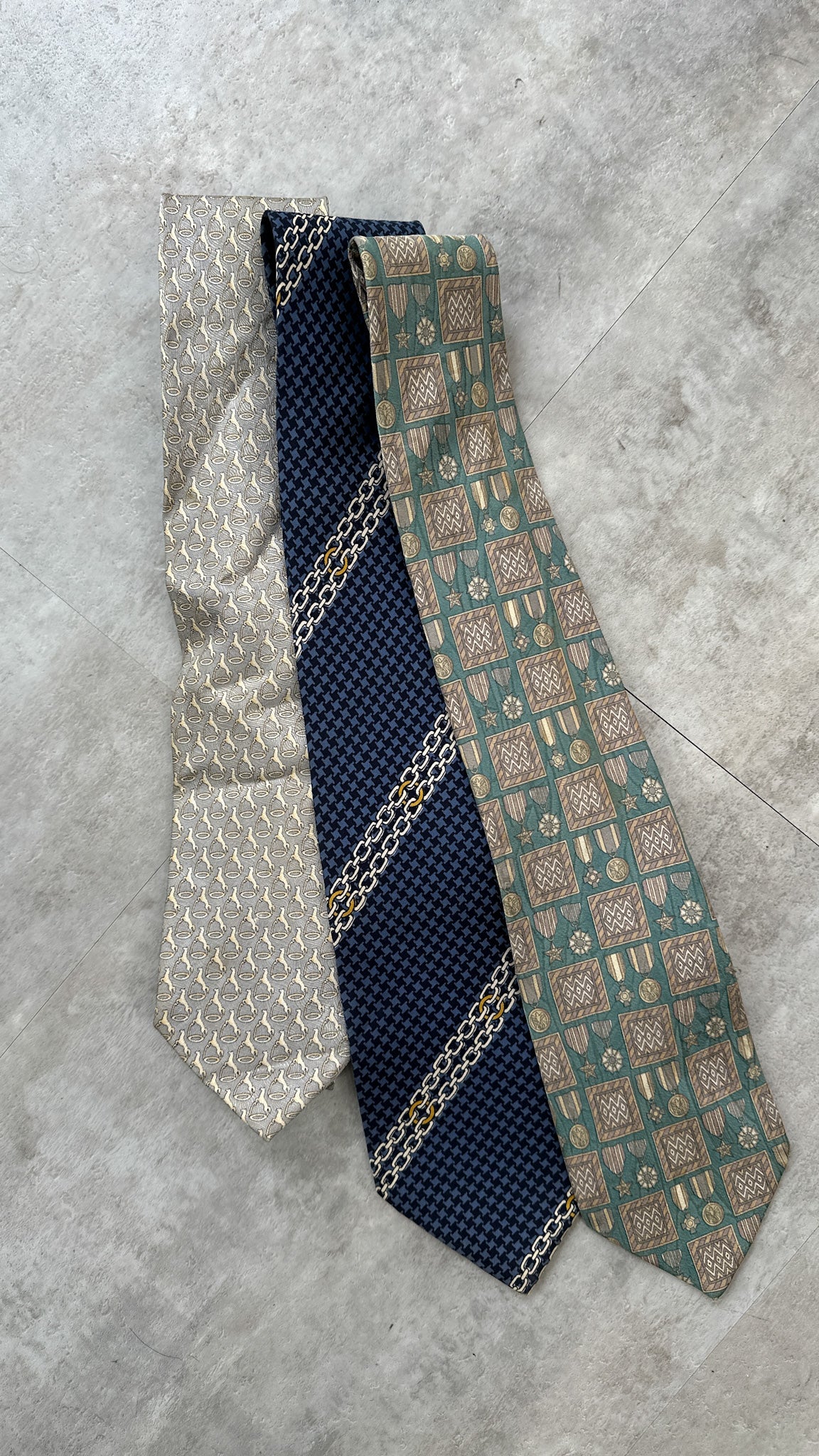 Baroque Print Tie x3点